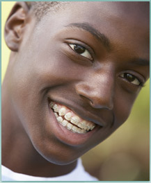 young man with braces