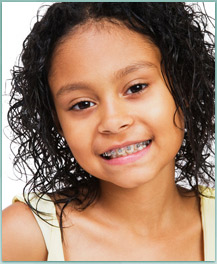 child with braces